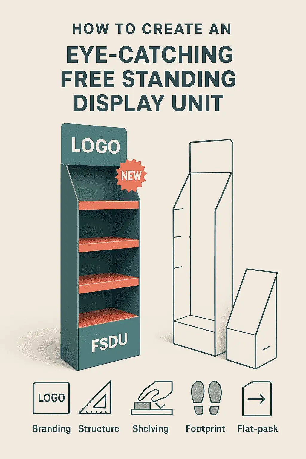 How to Create an Eye-Catching Free Standing Display Unit?